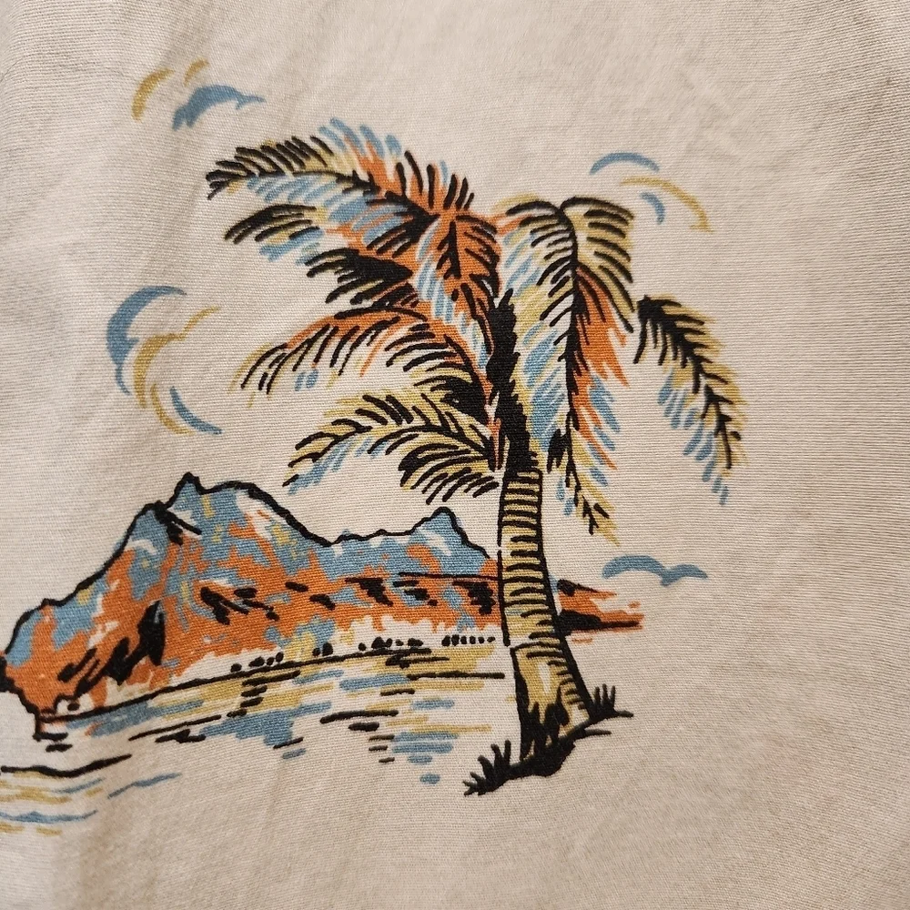 Salty Crew Men’s XL Hawaiian Fishing Shirt Boats Lobsters Surf Tropical Print - Picture 9 of 16